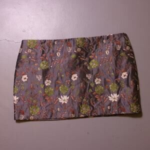 Forever 21 Jacquard Micro Mini Skirt floral womens small
